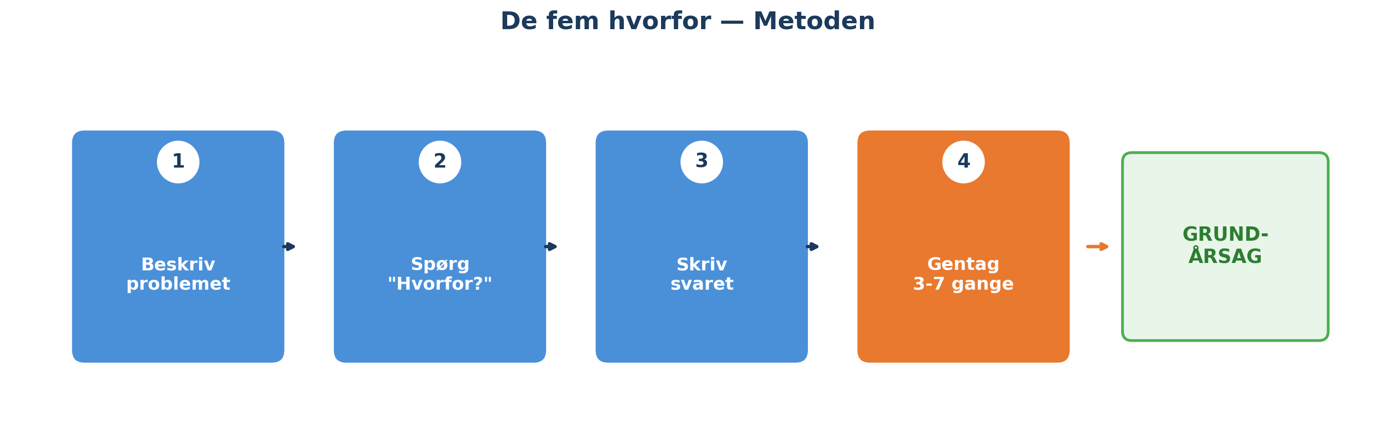 5 Hvorfor steps